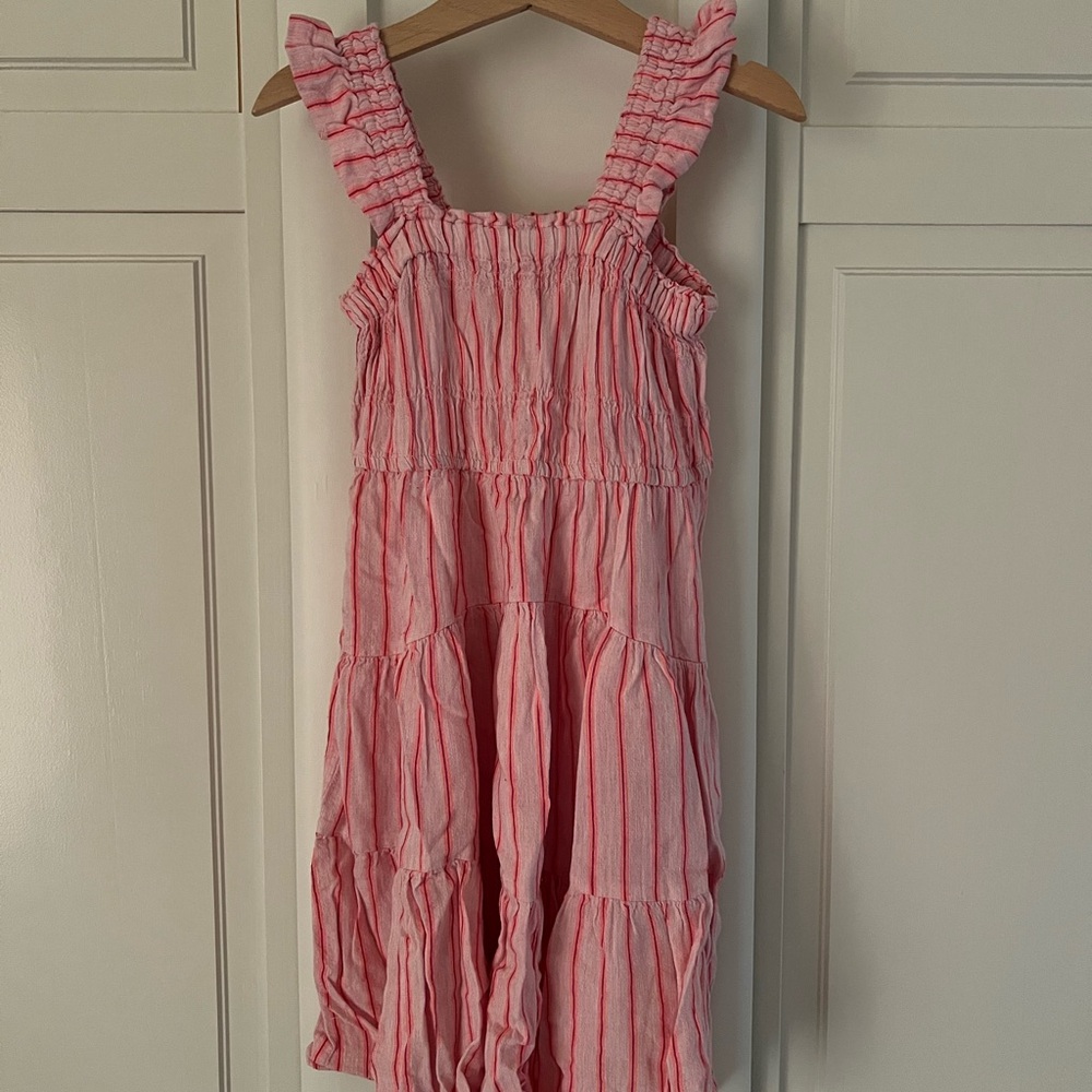 Zara Pink Striped Kids Dress